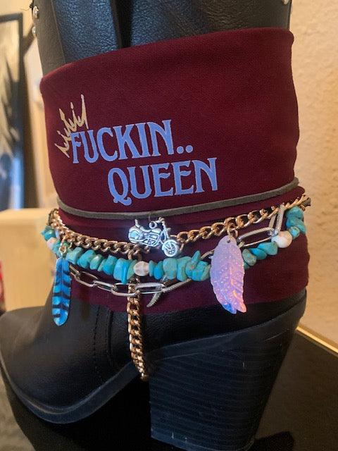 F Queen boot chain